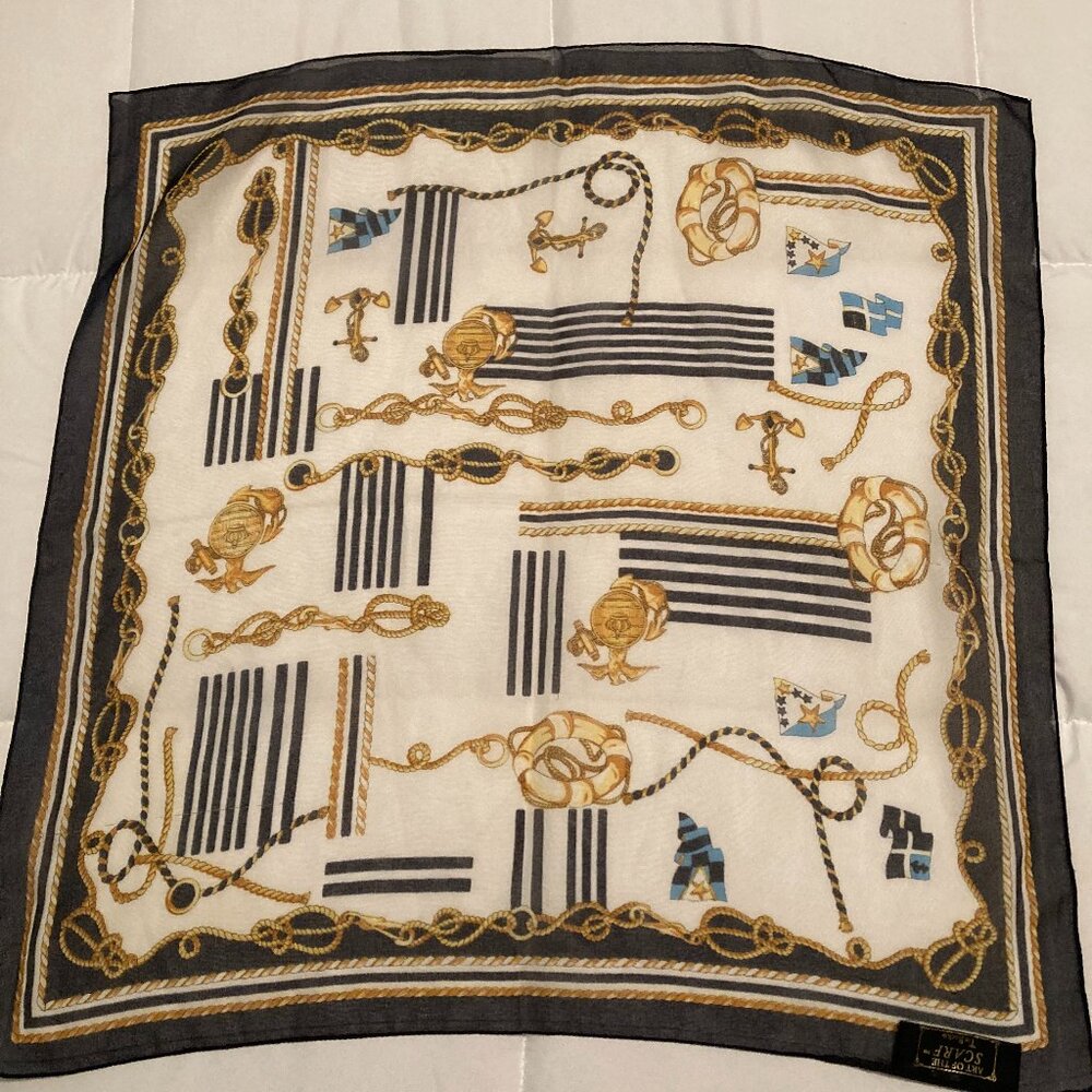 Nautical themed scarf from The Tie Rack (UK)